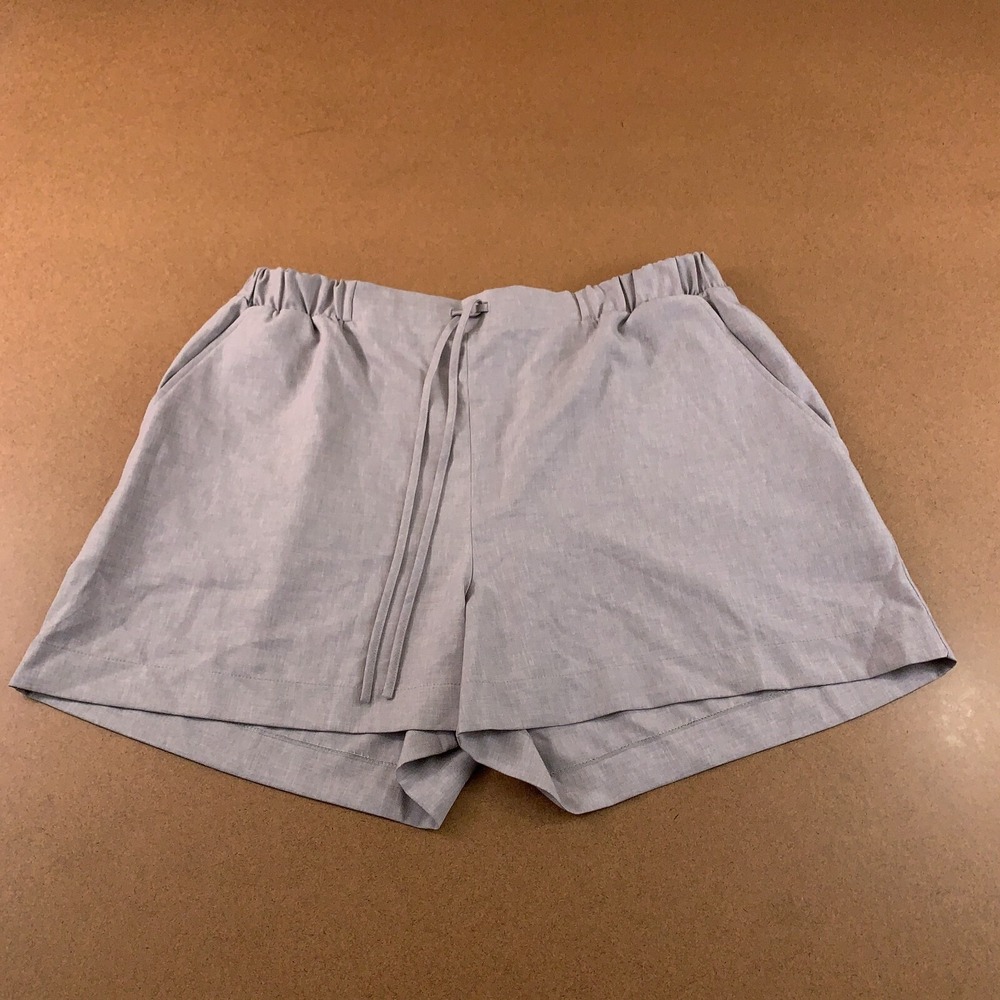 ASOS DESIGN Curve Womens Size 16 Gray High Rise Tailored Pull On Shorts New